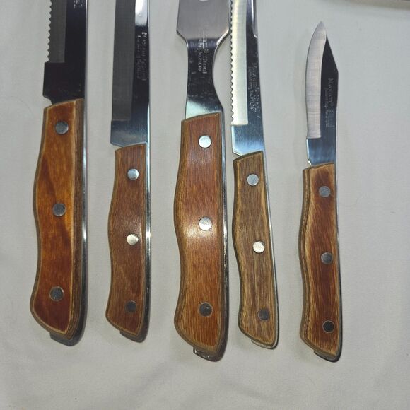 Vintage 11 Kitchen Knife Mixed Lot Washington Forge Master Carver Maxam Russell - Picture 2 of 16